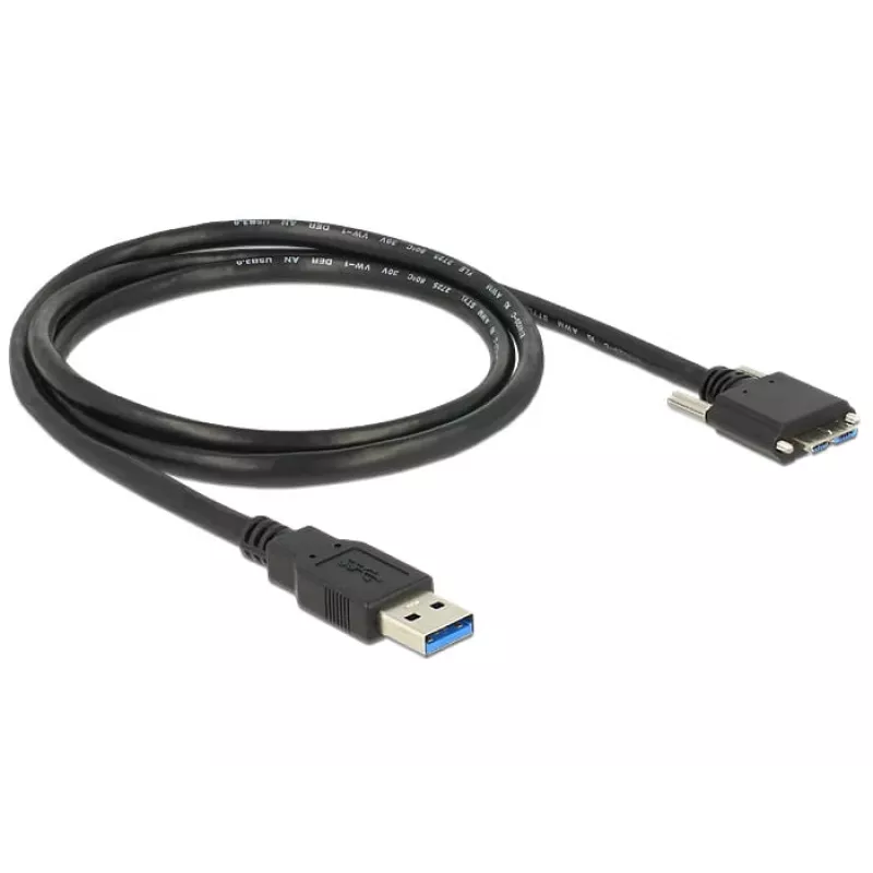 USB laidas DeLOCK 1m USB 3.0 USB 3.2 Gen 1 Micro-USB B Juodas