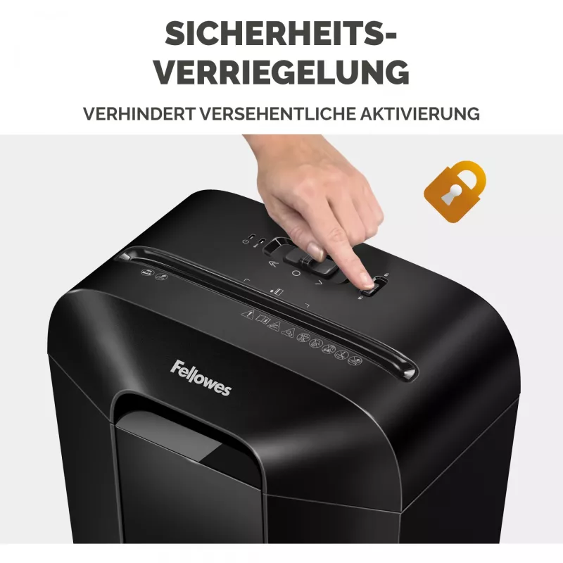 Fellowes Powershred LX50 popieriaus smulkintuvas, smulkinimas į daleles, juodos spalvos
