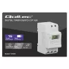 Elektroninis DIN bėgio laikmatis QOLTEC 50983, maitinamas baterija, automatikos grandinėms