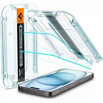 Spigen AGL06903 Ekrano ir galinės dalies apsauga išmaniesiems telefonams Skaidri ekrano plėvelė Apple 2 vnt.
