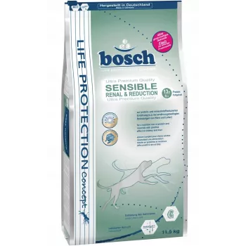 Sausas šunų ėdalas Bosch LPC Sensible Renal Reduction Low-Protein 11,5 kg — suaugusiems vidutinių veislių šunims, vištiena, 13,5 % baltymų