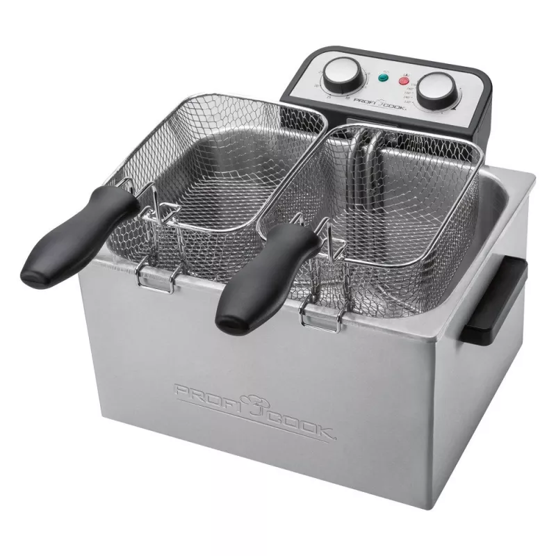 ProfiCook PC-FR 1038 Dvigubas laisvai pastatomas 3000 W sidabrinis