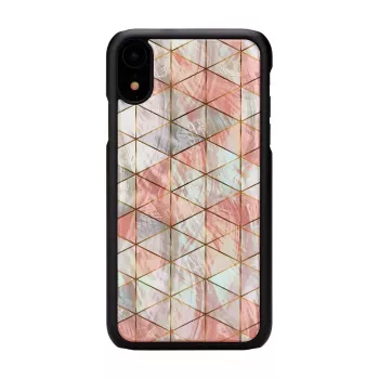 Telefono dėklas iKins iPhone XR — Deimantinis raštas, juodas