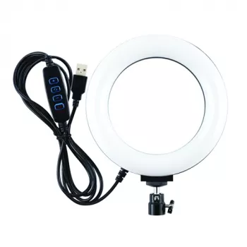 LED žiedinis apšvietimas, 16 cm, USB