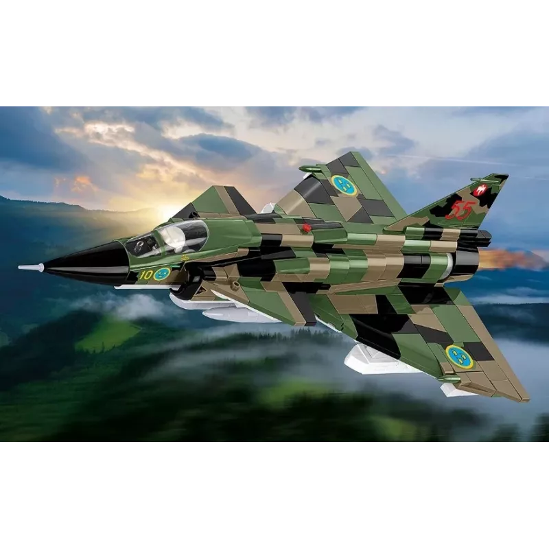 Konstruktorius Cobi Blocks Saab AJS 3 Viggen 911 dalių modelio rinkinys