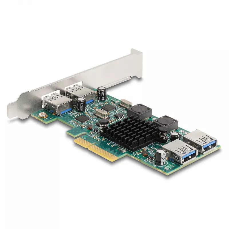 DeLOCK PCI Express x4 kortelė su 2 x USB 5 Gbps Type-A ir 2 x vidiniais USB