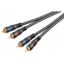 Wentronic Goobay garso laidas – kompozitinis RCA (S) į RCA (S) – 1,5 m – dvigubai ekranuotas koaksialinis – juodas (50032)