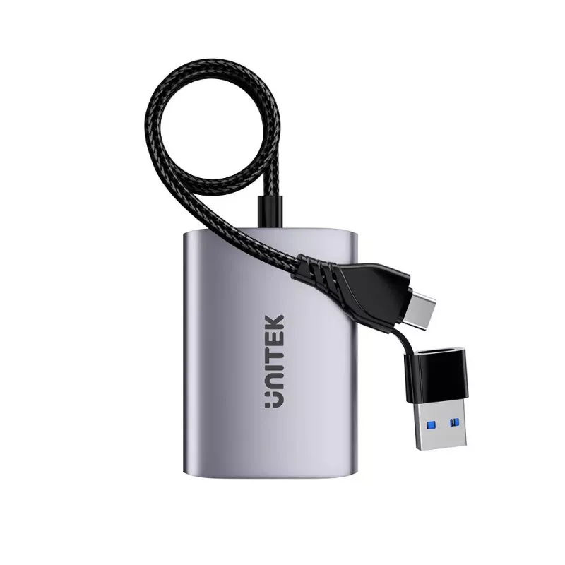 USB-C / USB-A į 2× HDMI MST FullHD adapteris Unitek V1427A01