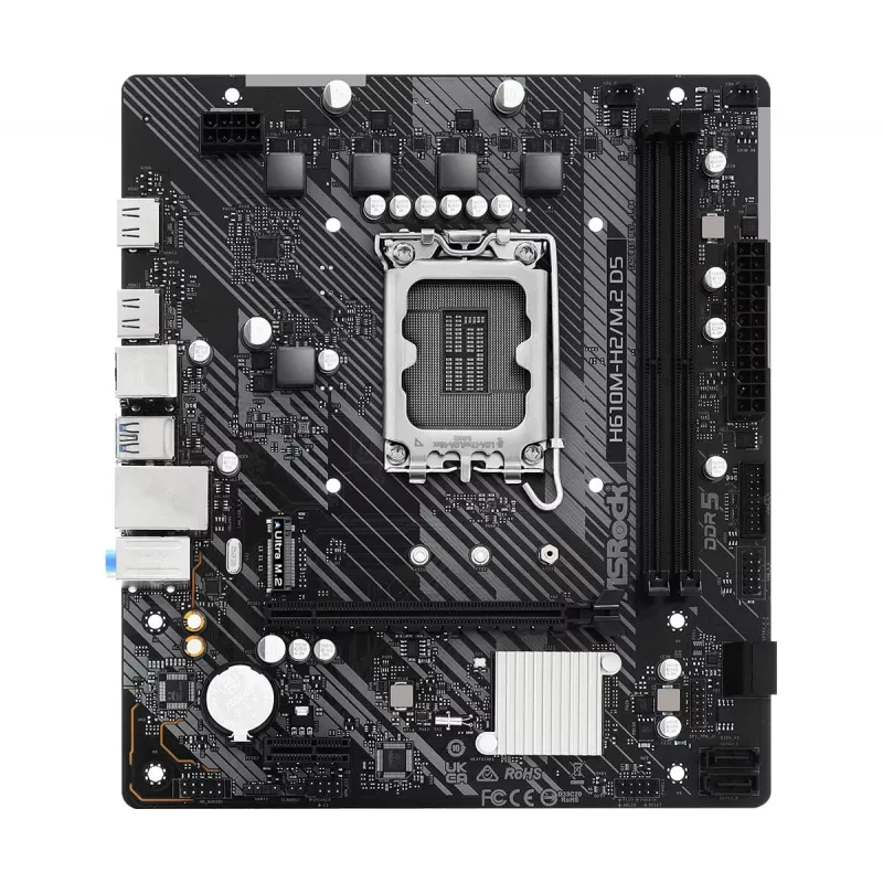 ASRock H610M-H2/M.2 D5 Micro-ATX pagrindinė plokštė
