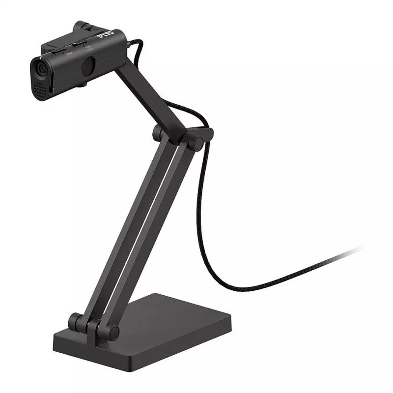 Dokumentų kamera IPEVO CDVU-16IP Juoda – 13 MP jutiklis, USB 2.0, iki 3840×2880 vaizdo