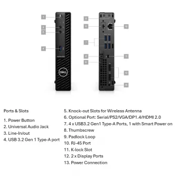 Stalinis kompiuteris Lenovo OptiPlex 3090 (atnaujintas B klasė) – Intel Core i5-10500T, 8GB RAM, 256GB NVMe, Intel UHD Graphics 630, Windows 11 Pro