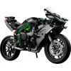 LEGO Technic motociklo modelis Kawasaki Ninja H2R 42170 — 1:1 mastelio replika, 643 detalės, instrukcijų lapas, nuo 10 metų