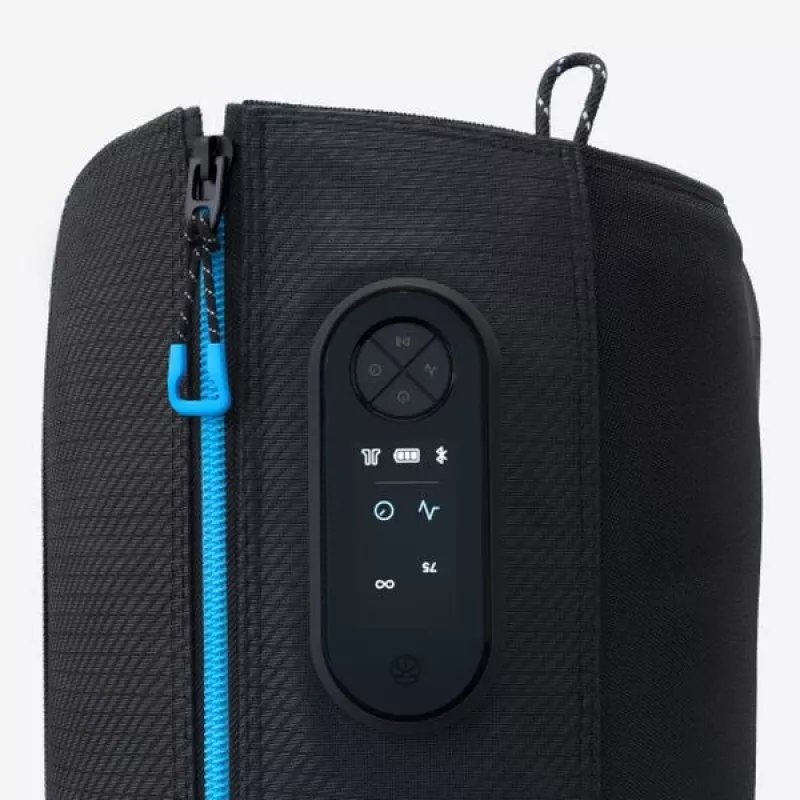 Kojų masažuoklis Therabody RecoveryAir Black – kompresinis masažas, 4 programos, Bluetooth, 240 min baterija