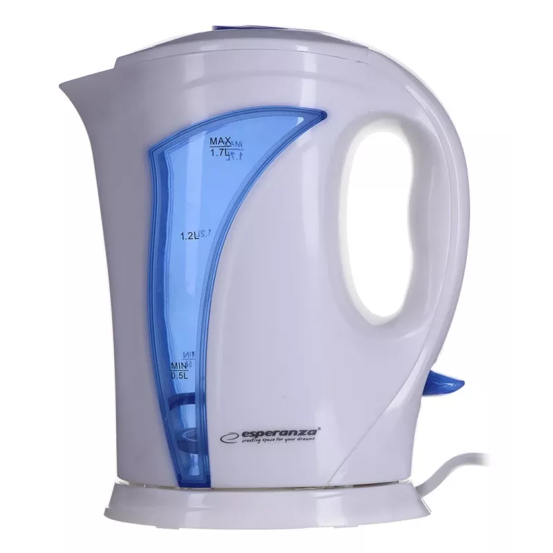 Esperanza EKK018B Elektrinis virdulys 1,7 L, Baltas / Mėlynas