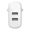 Belkin BOOST CHARGE maitinimo blokas 24 W QC 3.0 2 USB prievadai baltas WCB002VFWH