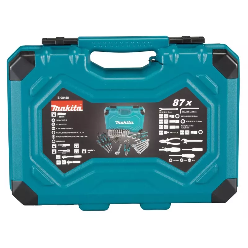 Mechaniko įrankių rinkinys Makita E-08458 87 įrankiai