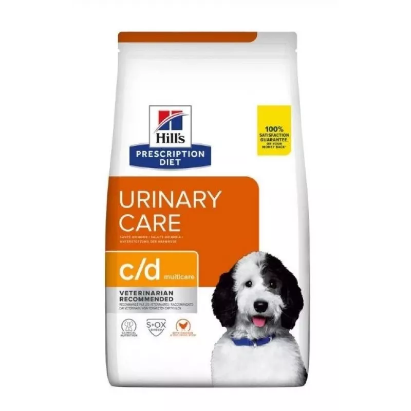 HILL'S PRESCRIPTION DIET Canine Urinary Care c/d Multicare Sausas šunų ėdalas Vištiena 1,5 kg