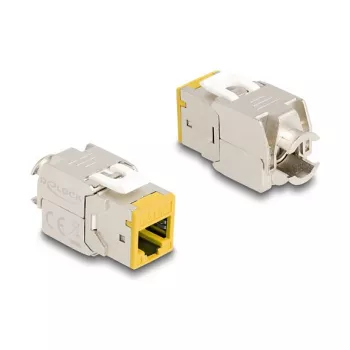 DeLOCK keystone modulis 88111 Flat RJ-45 geltonas 10 vnt.