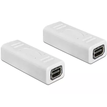 Keitiklis DeLOCK 65450 Mini DisplayPort lizdas – lizdas, baltas