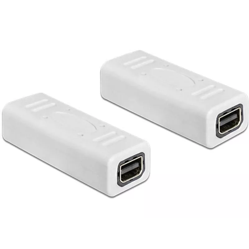 Keitiklis DeLOCK 65450 Mini DisplayPort lizdas – lizdas, baltas