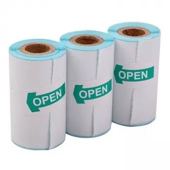 Hismart HS083410 lipnių etikečių popieriaus ritinėliai terminiam spausdintuvui (52 x 30 mm, 3 vnt.)