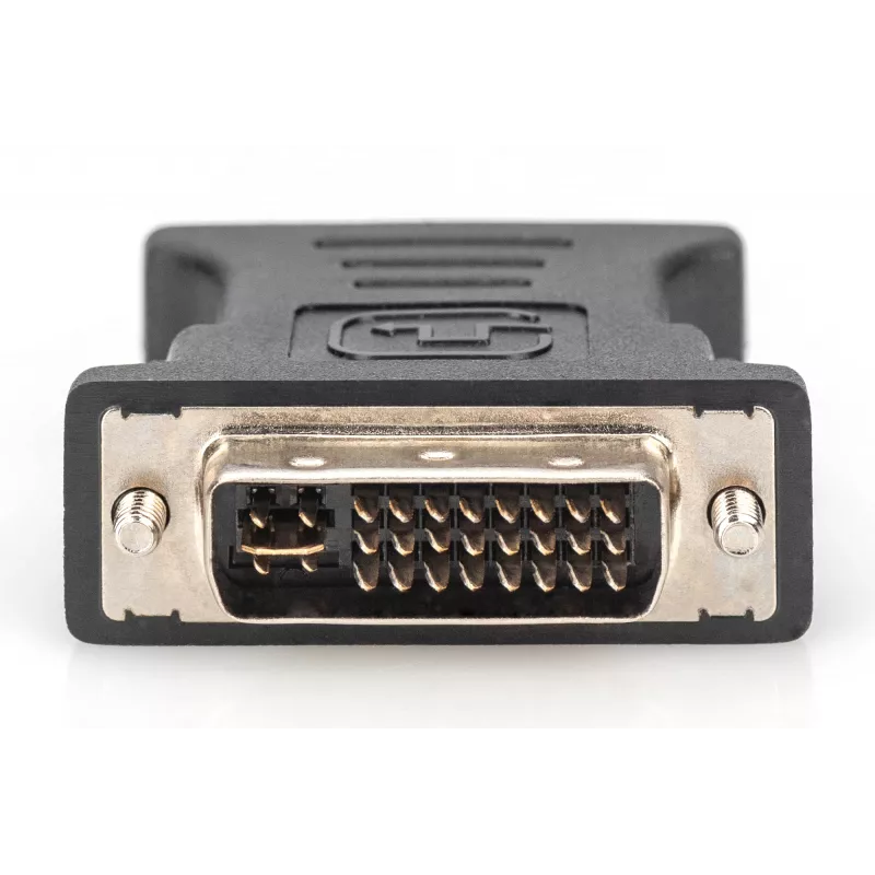 Assmann DVI adapteris DVI(24+5) - HD15 M/F, DVI-I dual link, juodas (AK-320504-000-S)