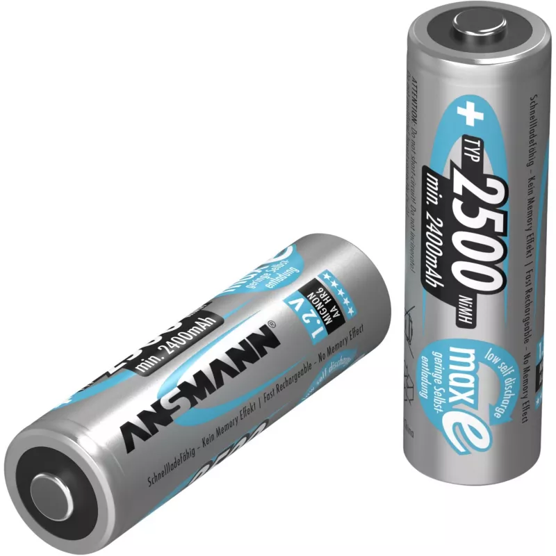 AA baterija Ansmann 2500mAh maxE plus nikelio-metalo hidrido (NiMH) įkraunama