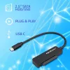 QOLTEC SATA adapterius 52269 2,5 colio diskui į USB-C, palaiko iki 2TB