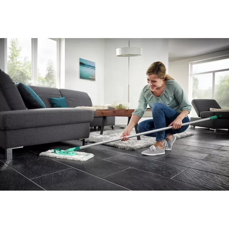 Leifheit Profi XL cotton plus plokščias šluotražis – 420 mm, medvilnė/pluoštas, aliumininis kotas