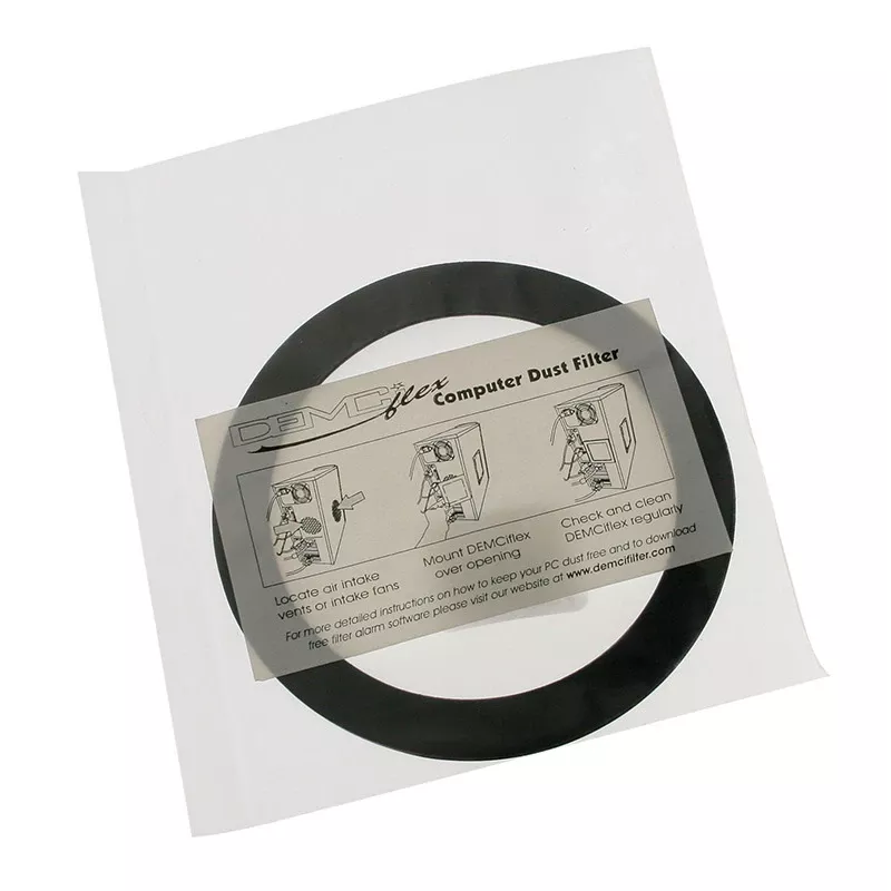 Dulkių filtras DEMCiflex 92mm apvalus DF0489 – 92 mm apskritas ventiliatoriaus filtras