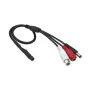 Apsaugos kameros mikrofonas ACTi PMIC-0100 — įvairiakryptis laidinis mikrofonas, 3,5 mm, 2,3 m laidas, juoda/raudona/balta