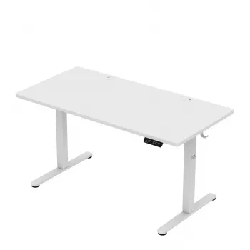 Ergonomiškas stalas mark adler Leader 7.3 White – reguliuojamas aukštis, balta spalva