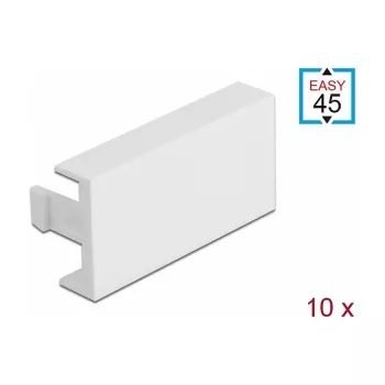 DeLOCK Easy 45 81301 Uždarymo plokštelė moduliams 45x22,5 mm balta