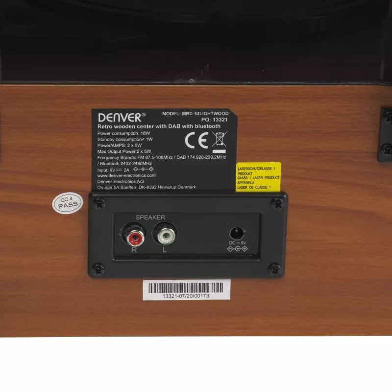 Patefonas Denver MRD-52LIGHTWOOD