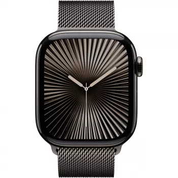 APPLE Watch Series 10 GPS + Cellular 42mm Slate Titanium dėklas su Slate Milanese apyranke