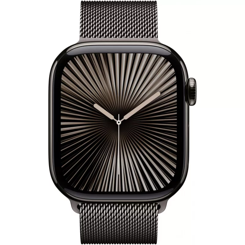 APPLE Watch Series 10 GPS + Cellular 42mm Slate Titanium dėklas su Slate Milanese apyranke