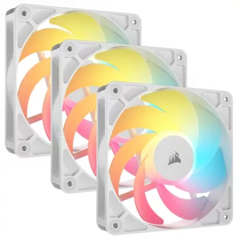 Ventiliatorius CORSAIR RS120-R 120mm baltas ARGB 25mm storio