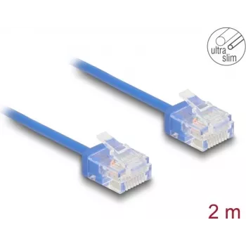 DeLOCK RJ45 Cat.6 tinklo kabelis 2 m mėlynas
