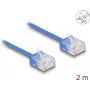 DeLOCK RJ45 Cat.6 tinklo kabelis 2 m mėlynas
