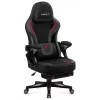 Žaidimų kėdė huzaro Force 4.6 – ergonomiška audeklinė sėdynė, reguliuojamas aukštis ir atlošas, juosmens atrama, 130 kg, sėdynės plotis 41 cm