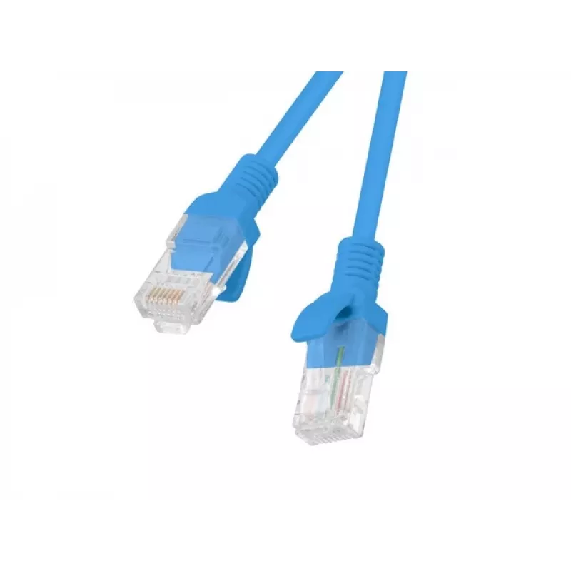 Tinklo kabelis LANBERG PCU6-10CC-0200-B Cat6 U/UTP RJ-45 iki RJ-45 2 m Mėlyna, CCA laidininkas, 250 MHz