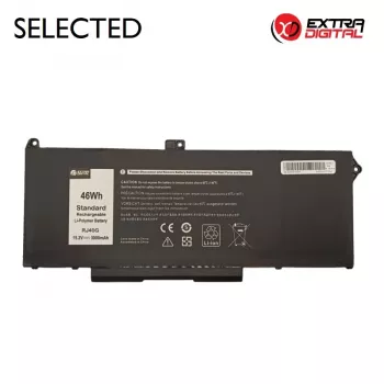 Nešiojamojo kompiuterio baterija Extra Digital NB442058, skirta DELL RJ40G, 3000 mAh, 15,2 V, 46 Wh