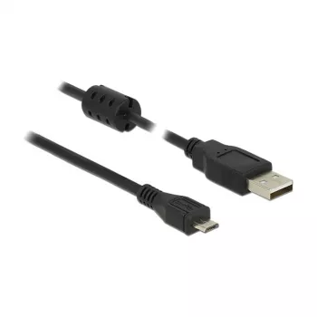 USB laidas DeLOCK 5m USB 2.0-A Micro-B juodas