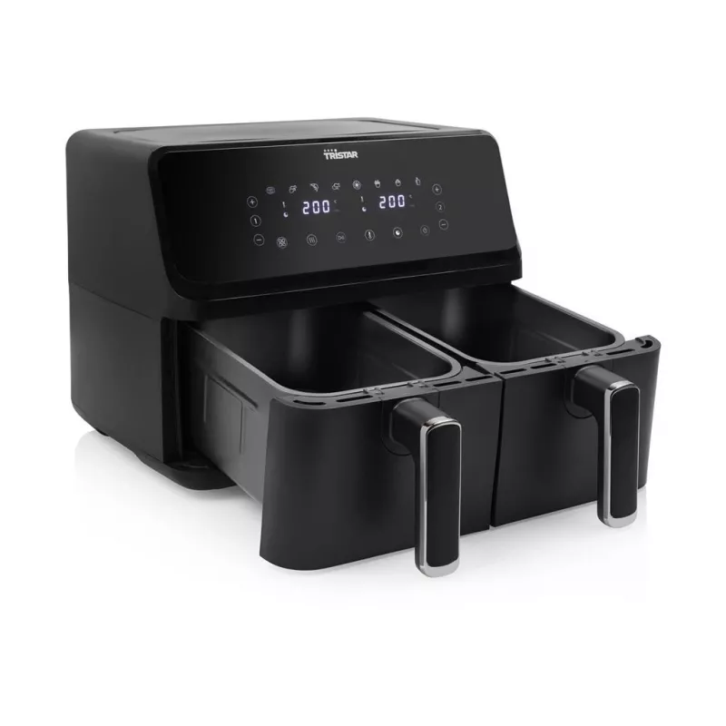 Tristar FR-9026 gruzdintuvas Double 8 L Stalviršinis 2700 W Karšto oro gruzdintuvas Juodas