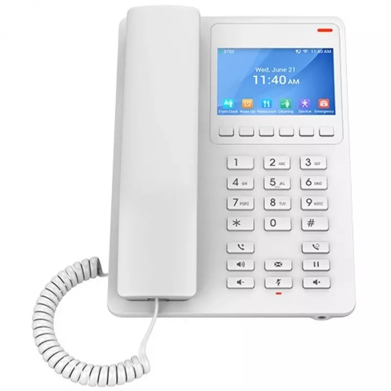 IP telefonas Grandstream Networks GHP630 baltas 2 linijos LCD Wi-Fi