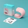 Stelio ST-CHS01-PK Junior rožinis įkrovimo stovas – USB belaidis dokas telefonams ir planšetėms, vienas prievadas, kompaktiškas