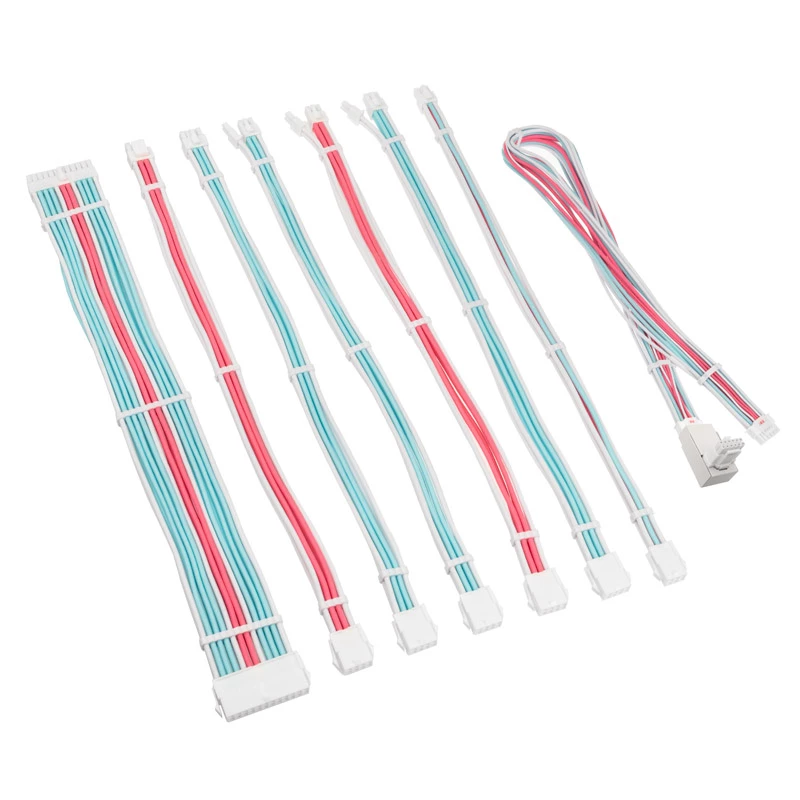 Prailginimo rinkinys Kolink Core Pro 12V-2x6 Type 2 pintas — Blizganti Balta/Neon Mėlyna/Gryna