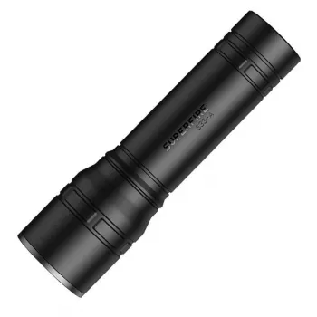 Rankinis žibintuvėlis Superfire S33-A USB juodas – LED prožektorius, 4 režimai, įkraunamas