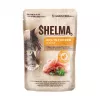 Šlapias kačių ėdalas SHELMA multipack 4×85 g – suaugusioms katėms, vištiena, kalakutiena, jautiena, antis, be grūdų