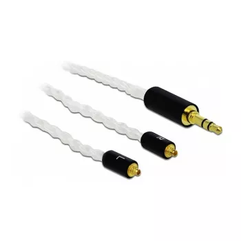 Garso laidas DeLOCK 85845 1,2 m 3,5 mm 2x MMCX baltas